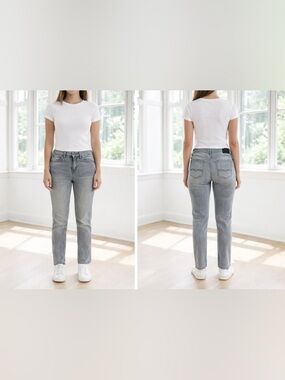 Levi's Straight Leg Jeans in Light Gray Wash Size 32 GUC